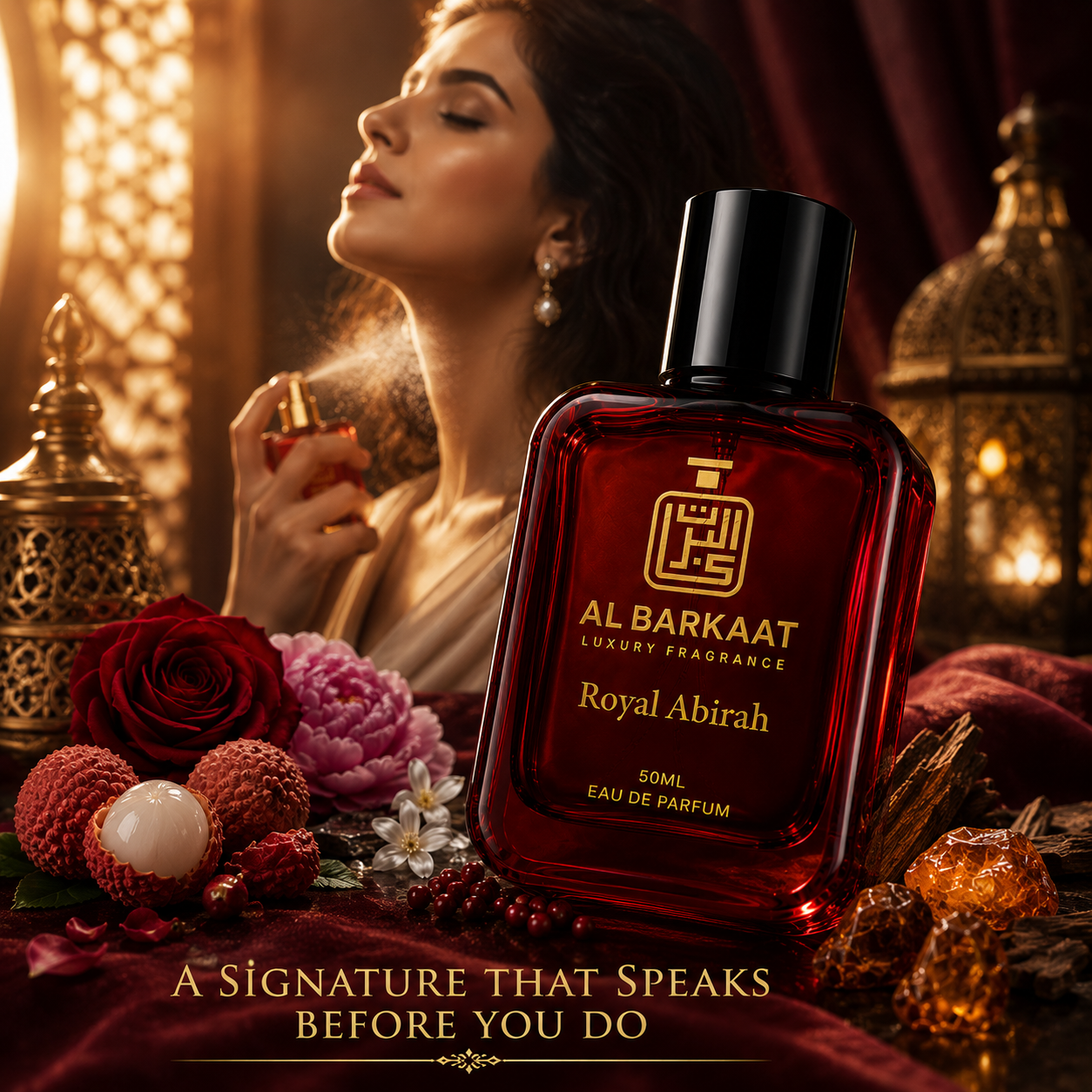 Royal Abirah Parfum 50ML | Sweet Fruity Floral & Musky Fragrance | For Men & Women
