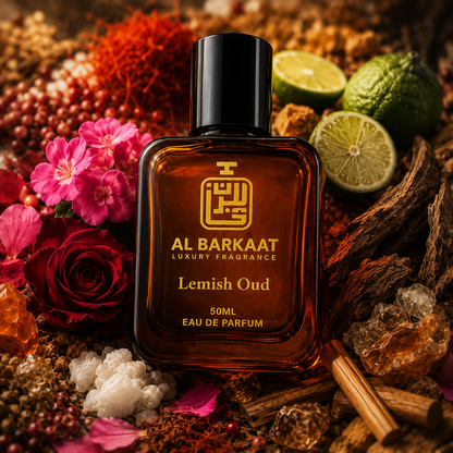 Lemish Oud Parfum 50ML | Rich Arabic Woody Oud & Spicy Fragrance | For Men & Women